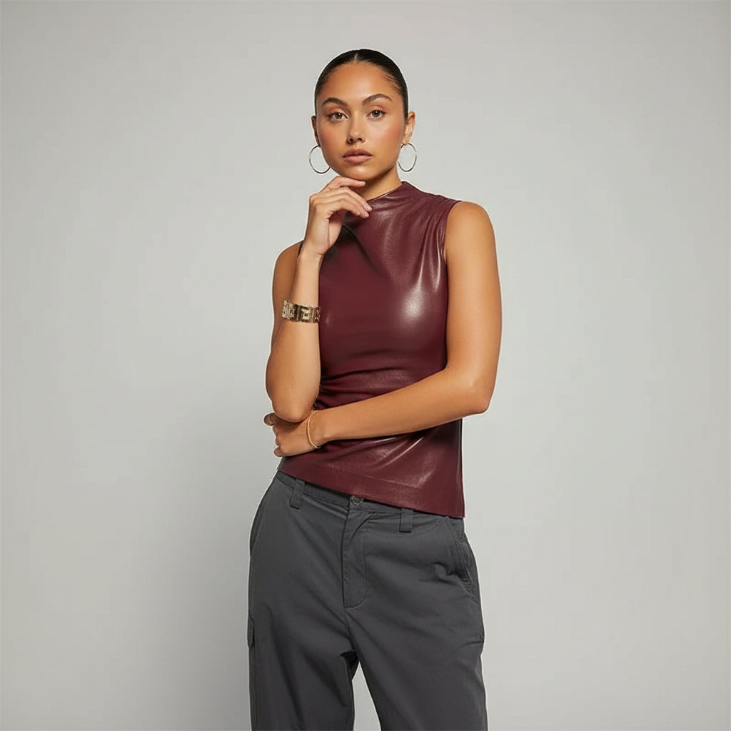 STELLA | TOP BURGUNDY