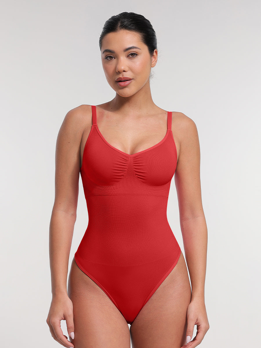 Body perizoma con reggiseno imbottito modellante