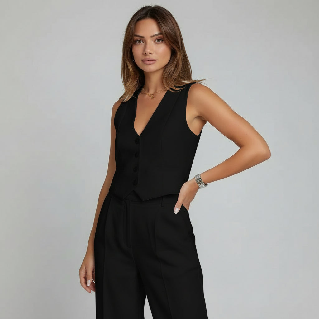 Viola | Top Gilet Corto