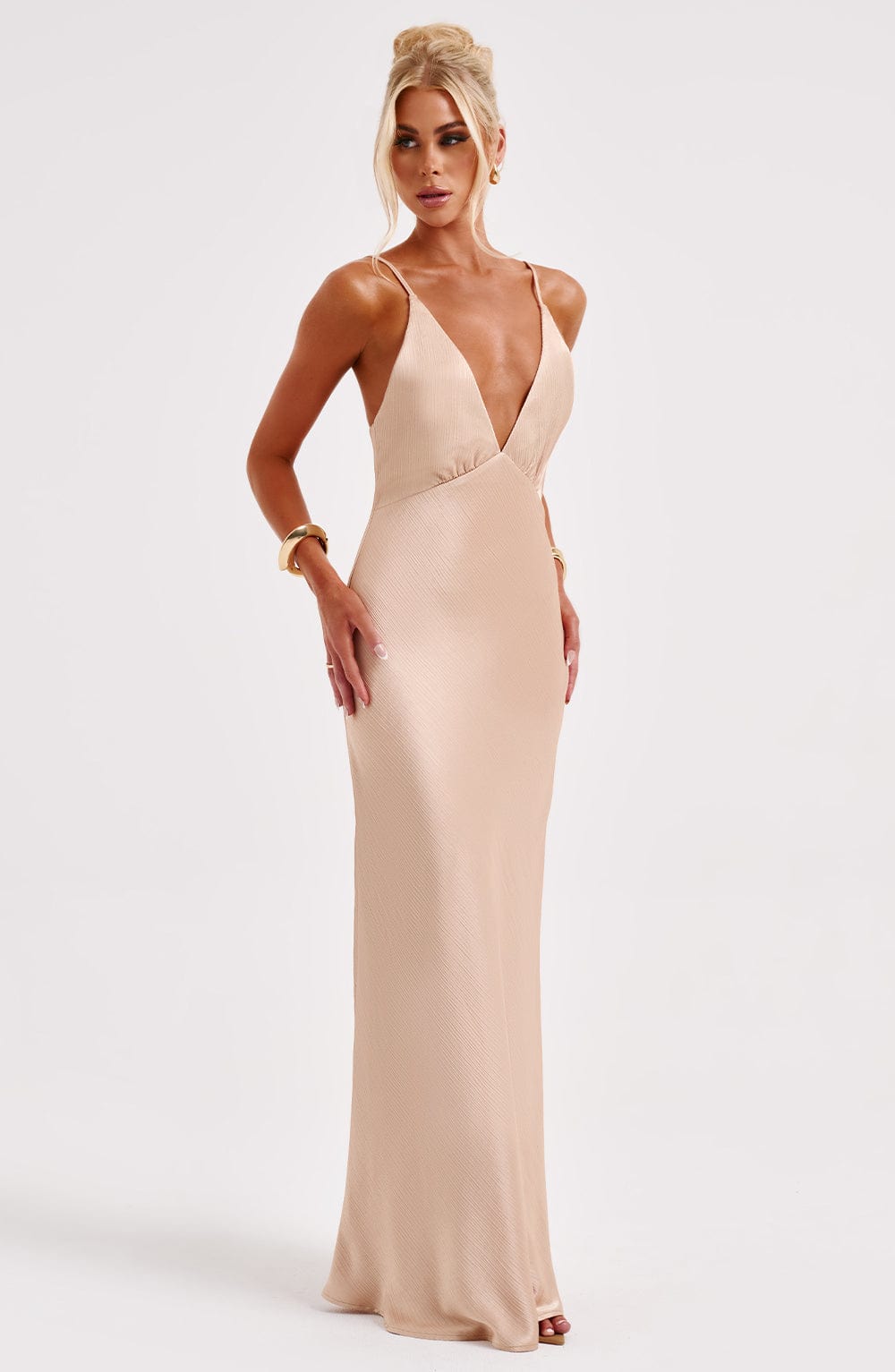 Abito Maxi Anja - Champagne