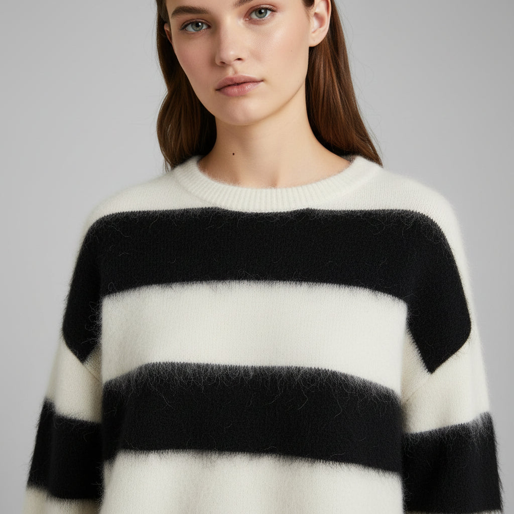 Lila | Maglione Mohair a Collo Alto
